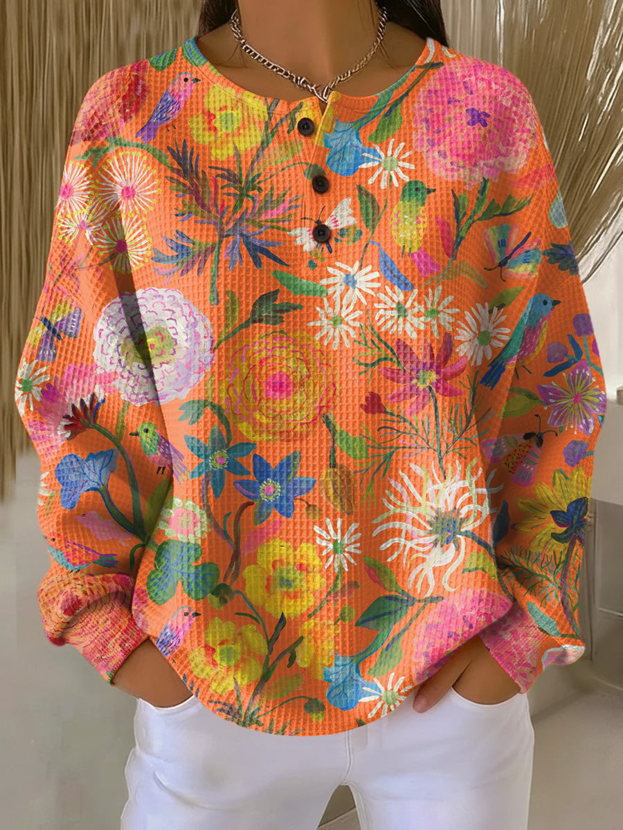 Lucinda | Blossom Henley Sweater