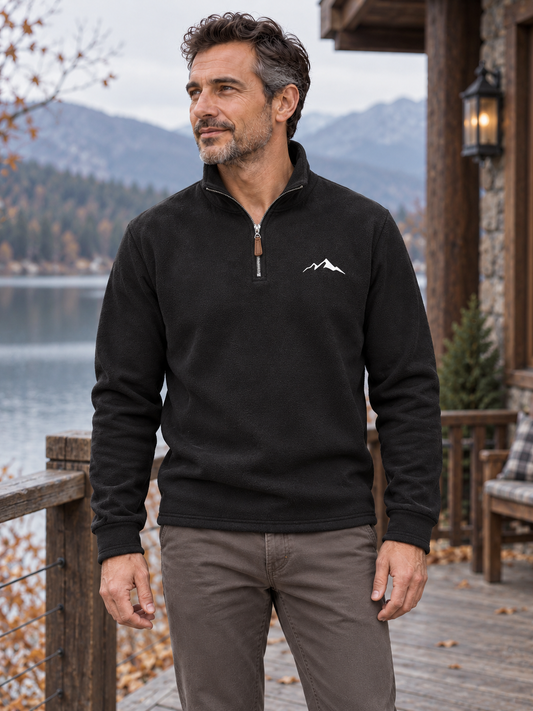 Men's Lined High Neck Jumper