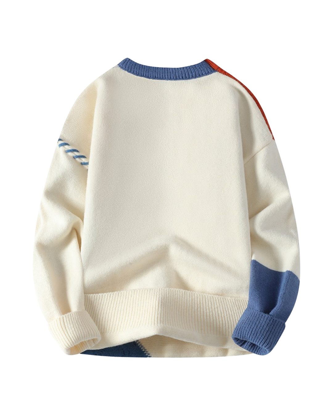 Mark | Retro Geometric Colour Block Jumper