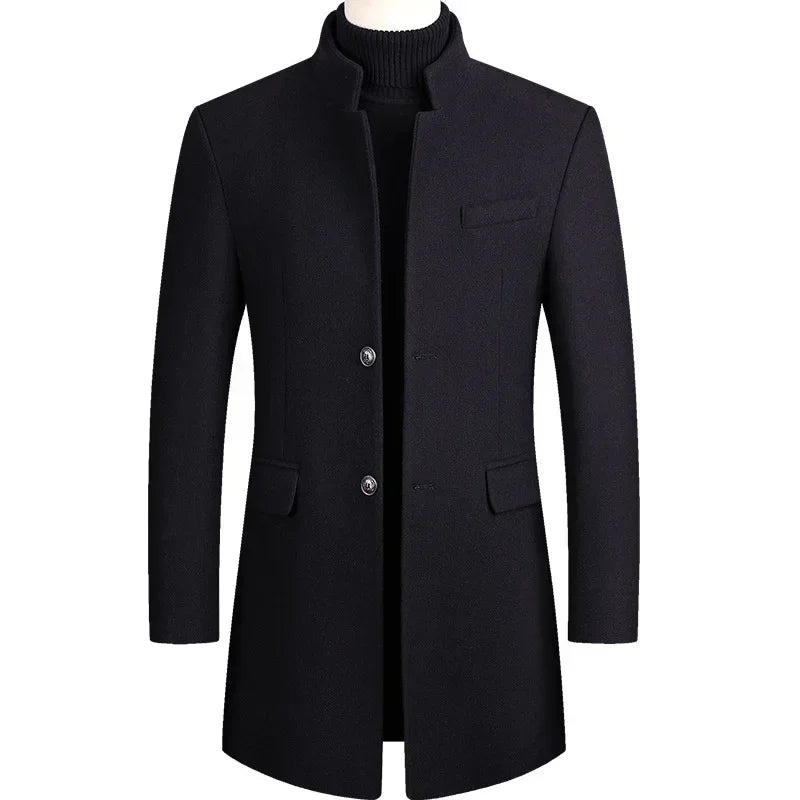 Lervaine® | Cashmere Wool Men's Trench Coat