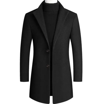 Lervaine® | Cashmere Wool Men's Trench Coat