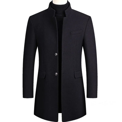 Lervaine® | Cashmere Wool Men's Trench Coat