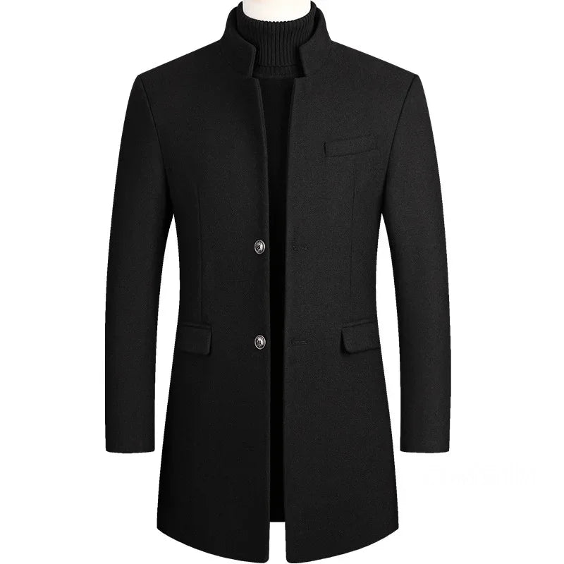 Lervaine® | Cashmere Wool Men's Trench Coat