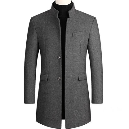 Lervaine® | Cashmere Wool Men's Trench Coat