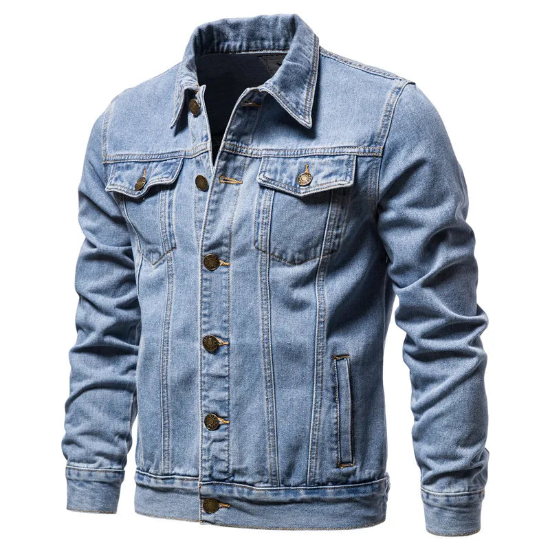Lervaine® | Denim Motorcycle Jacket