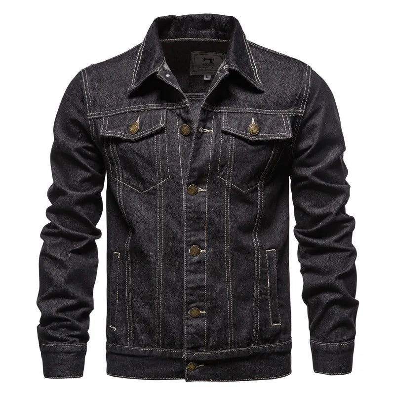 Lervaine® | Denim Motorcycle Jacket