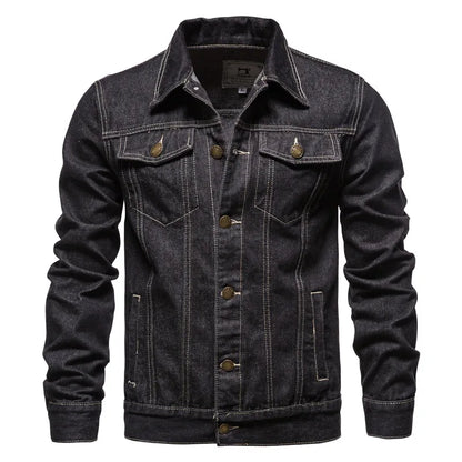 Lervaine® | Denim Motorcycle Jacket
