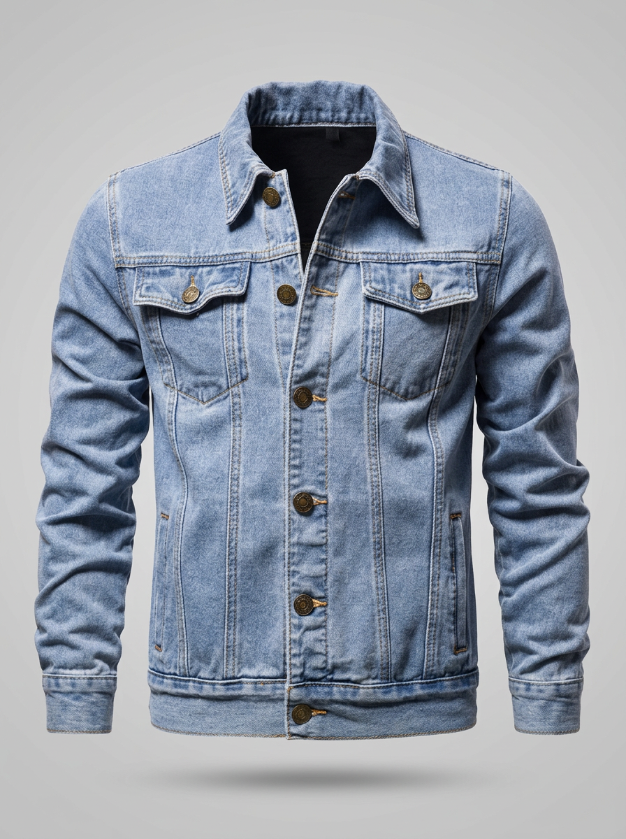 Lervaine® | Denim Motorcycle Jacket