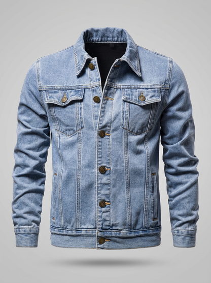 Lervaine® | Denim Motorcycle Jacket
