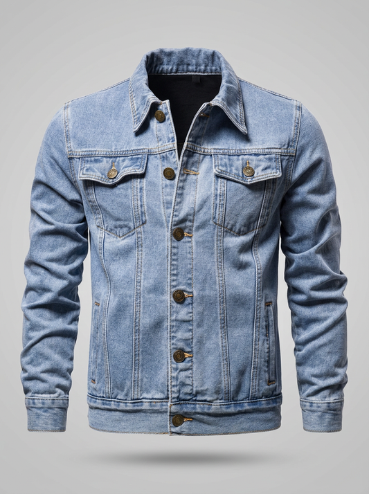 Lervaine® | Denim Motorcycle Jacket