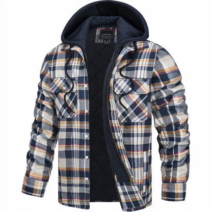 Lervaine® | Checked Zip Jacket